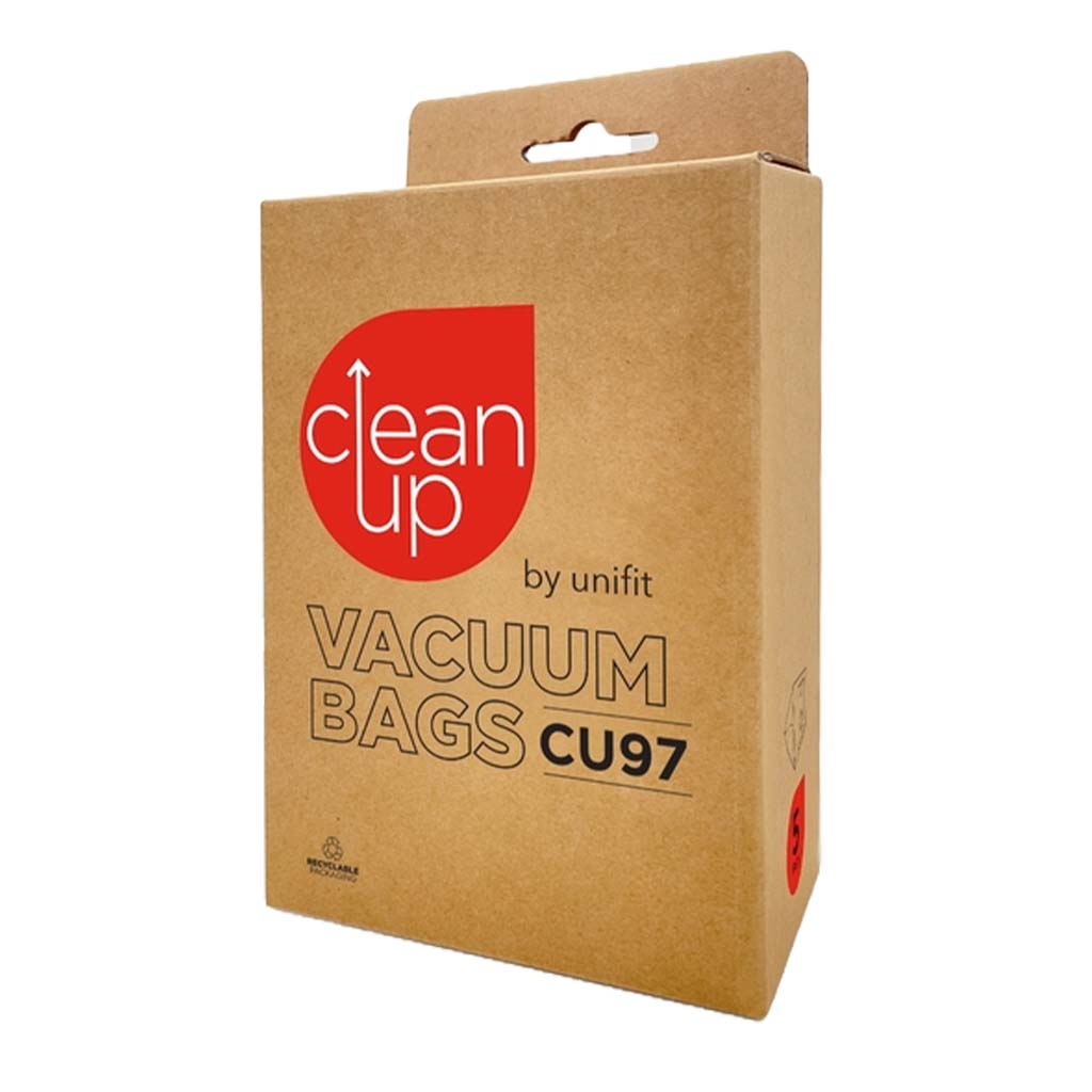 CleanUp Vacuum bags 5pk Included For Electrolux, Eureka, Euroclean, Volta CU97