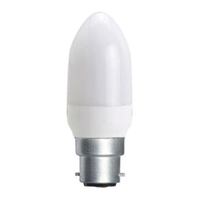 White LED light bulb on a white background