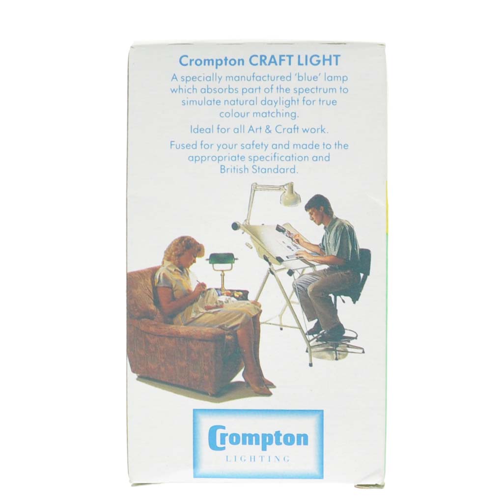 Crompton Craft Light Bulb B22 240V 60W Daylight Blue 11019