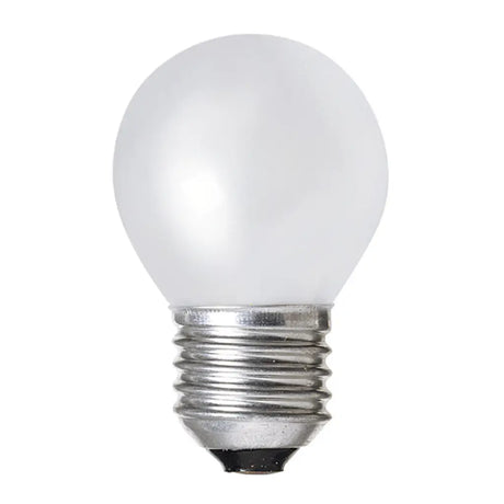 White LED light bulb on a white background