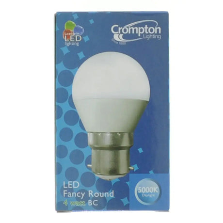 Crompton Lighting LED bulb packaging on a white background