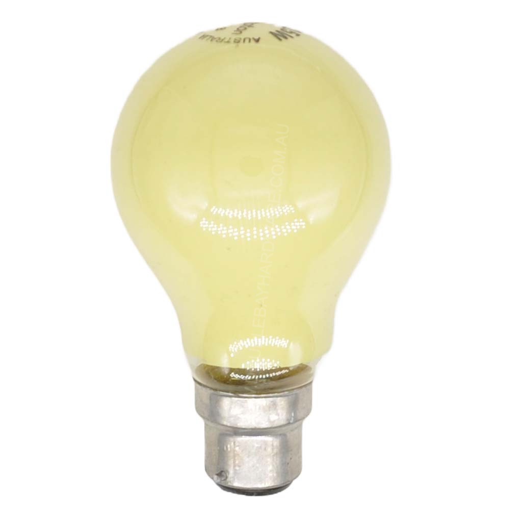 Crompton GLS Coloured Incandescent Light Bulb B22 240V 25W Yellow 10027