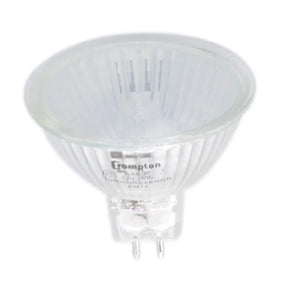 Light bulb with 'Compton' branding on a white background