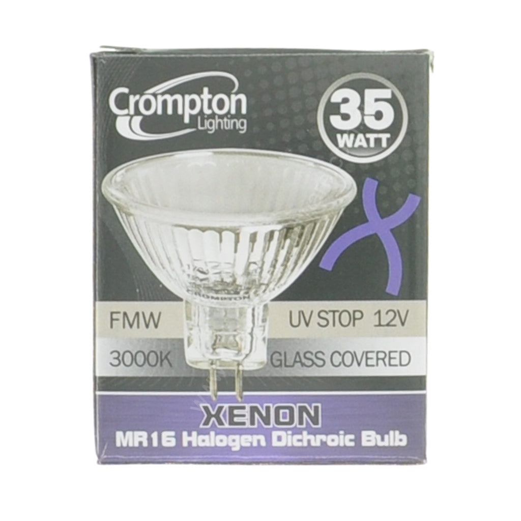 Crompton MR16 Dichroic Halogen Light Bulb GU5.3 12V 35W 35° 24601
