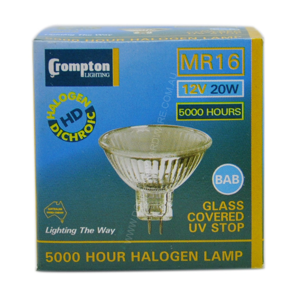Crompton MR16 Halogen Light Bulb GU5.3 12V 20W 36° BAB 11062