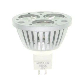 LED light bulb with specifications on a white background
