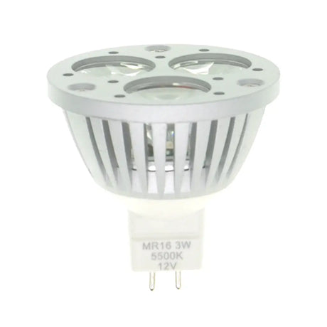 LED light bulb with specifications on a white background