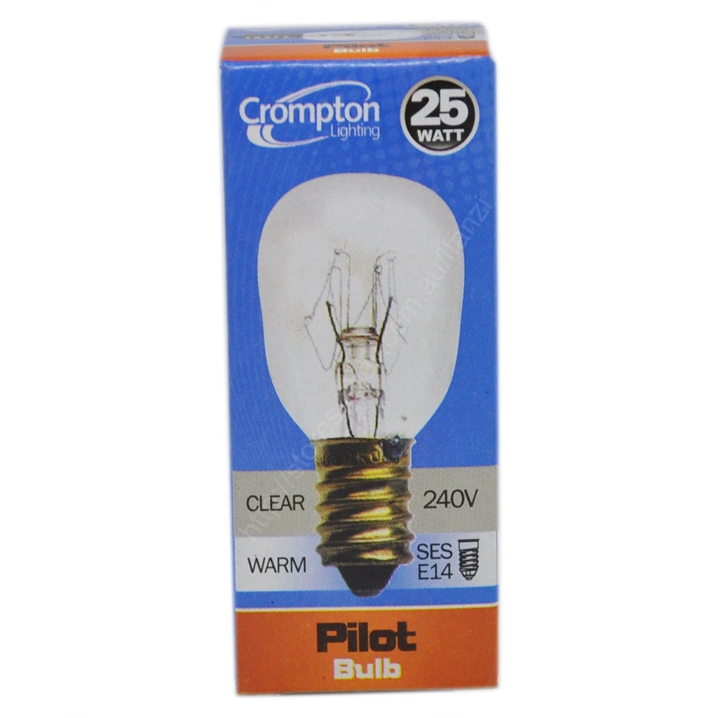 Crompton Pilot Incandescent Light Bulb E14 240V 25W Clear 10184