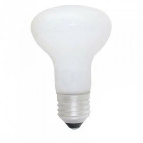 White light bulb on a white background