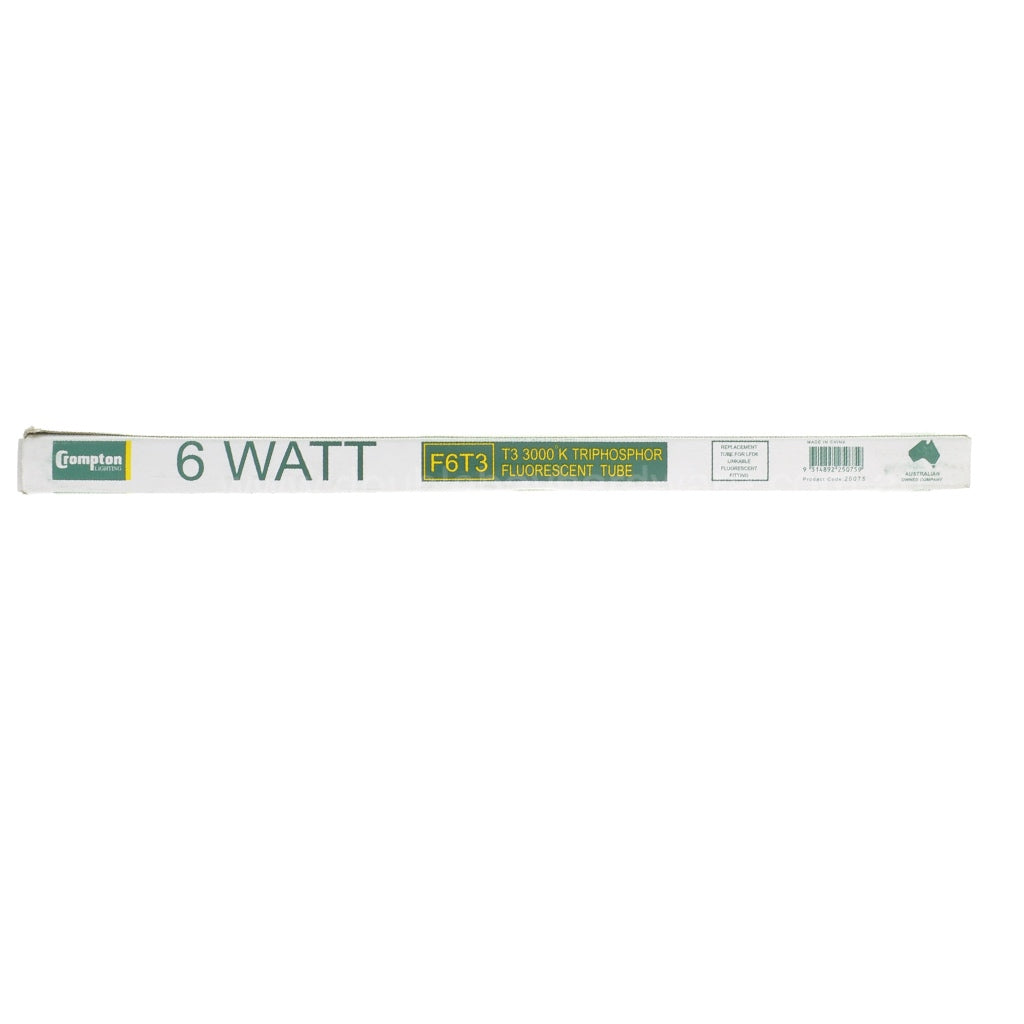 Crompton T4 Fluorescent Linkable Tube G5 6W Warm White 230mm 25075