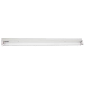 Long rectangular light fixture on a white background