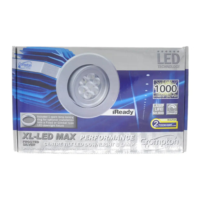 Crompton LED light bulb packaging on a white background