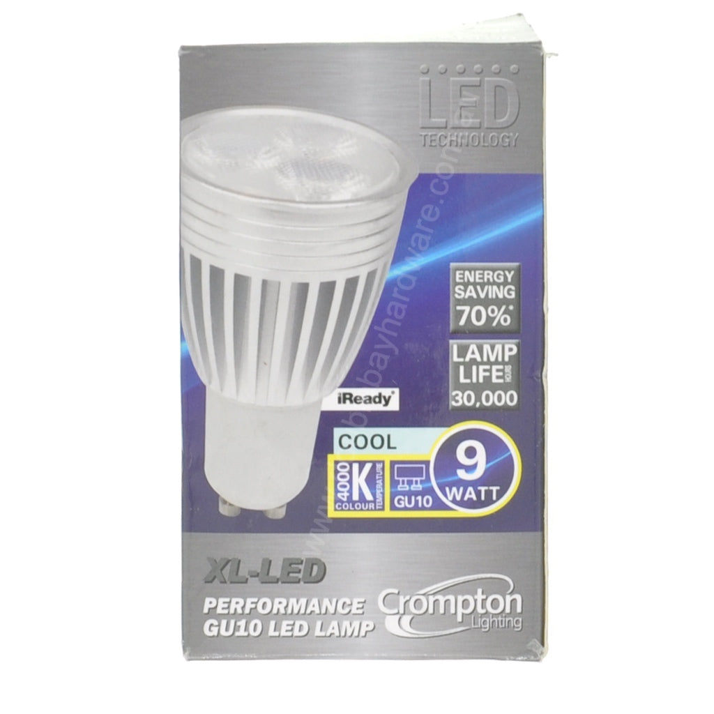 Crompton XL-LED Performance Light Bulb GU10 240V 9W C/W 27095
