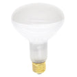 White light bulb on a white background