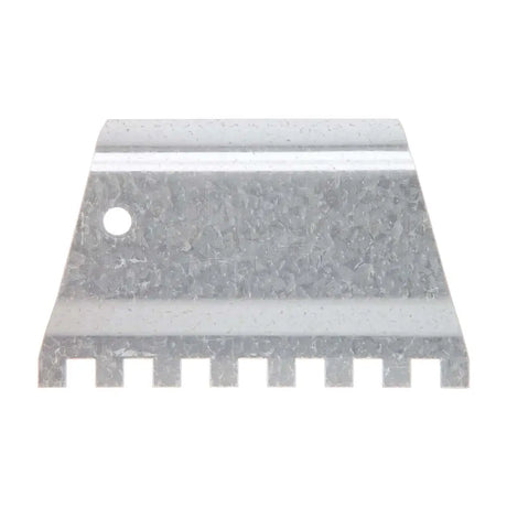 Metal blade with teeth on a white background