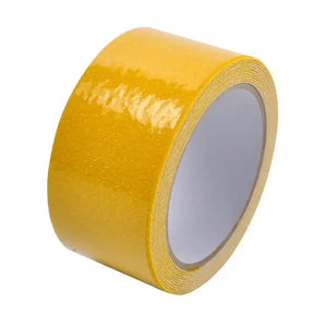 Yellow tape roll on a white background