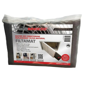 Packaged Ducted Air Conditioning Replacement Filter Material by Dyna Breeze on a white background