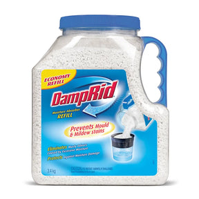 DampRid moisture absorber refill container on a white background