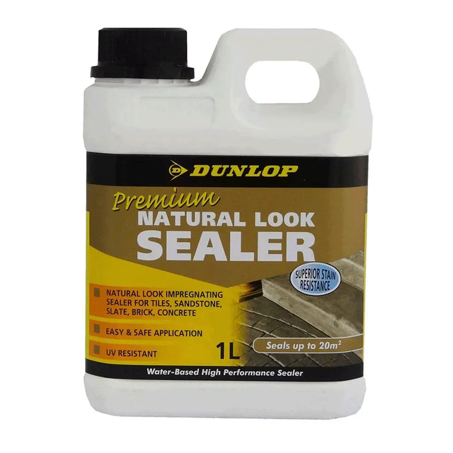 Dunlop Premium Natural Look Sealer bottle on a white background