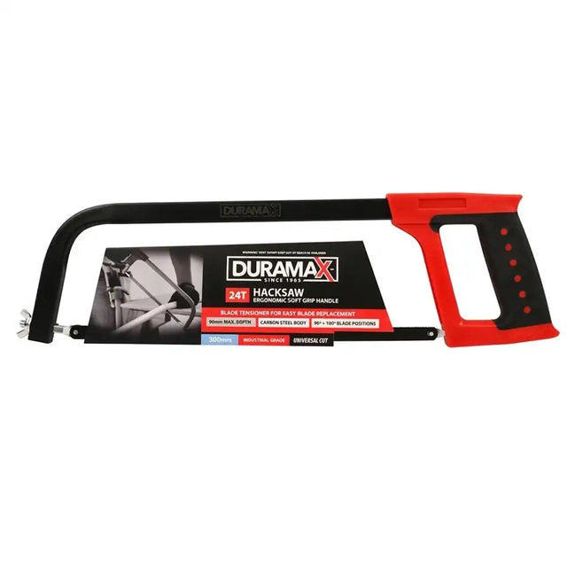 Hacksaw with Duramax branding on a white background