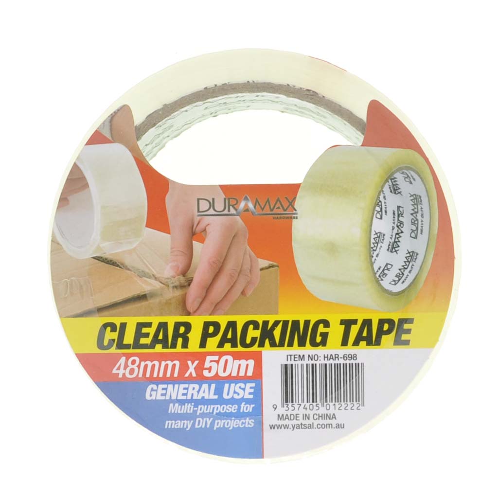 Duramax General Use Packing Tape Clear 48mm X 50m HAR-698