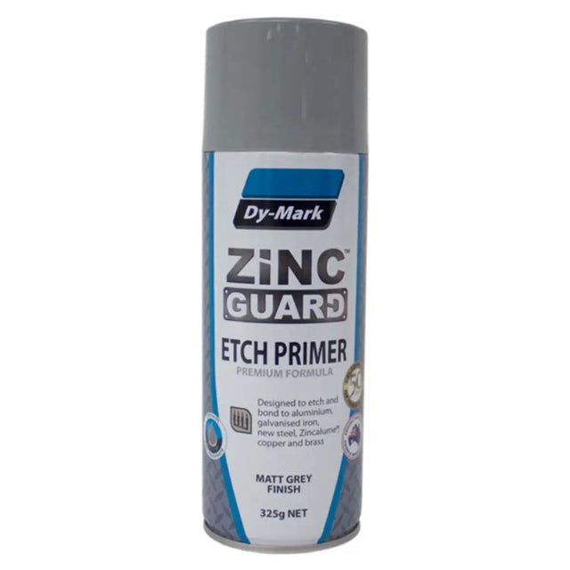 Can of Dy-Mark Zinc Guard Etch Primer on a white background