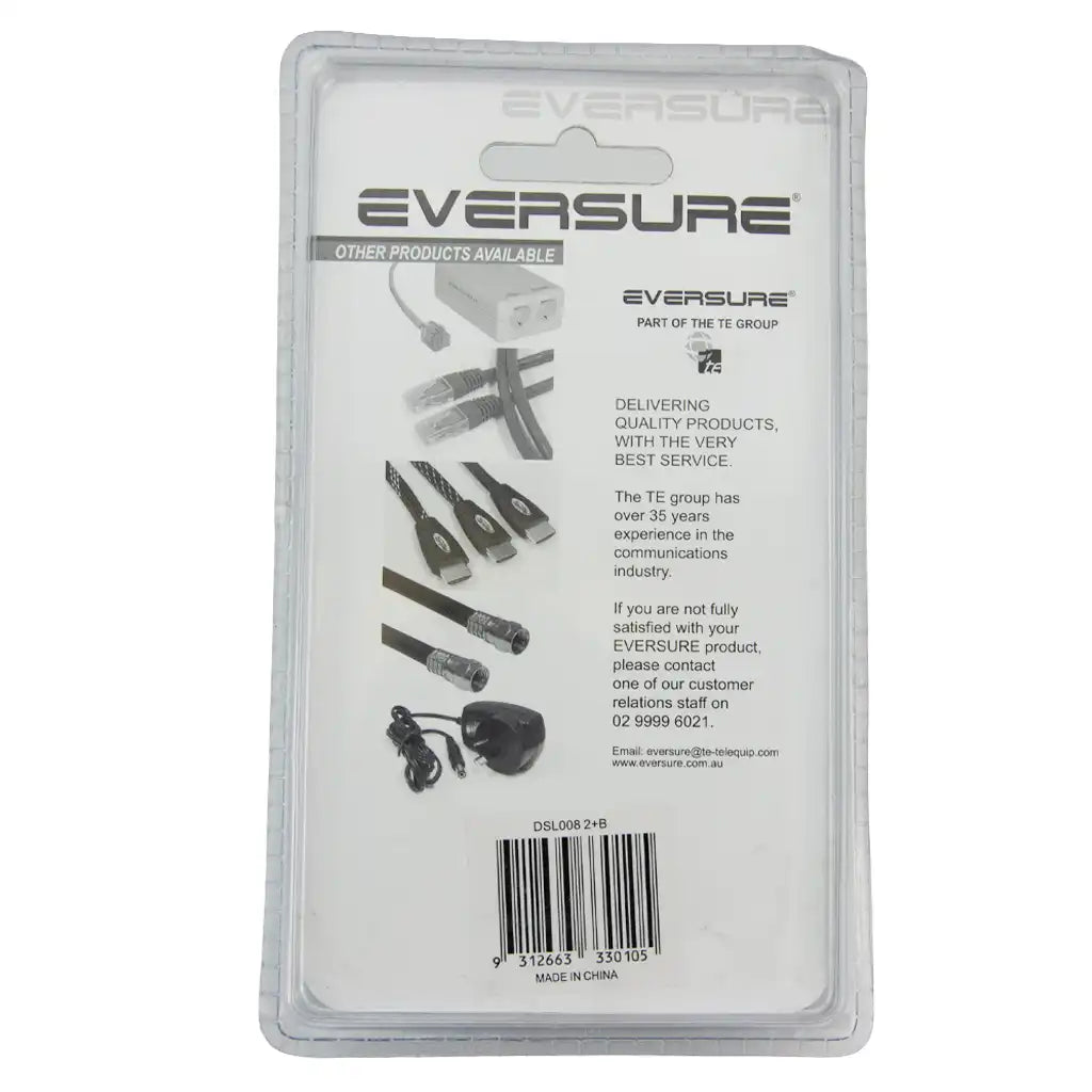 Eversure packaging with earbud illustrations on a white background