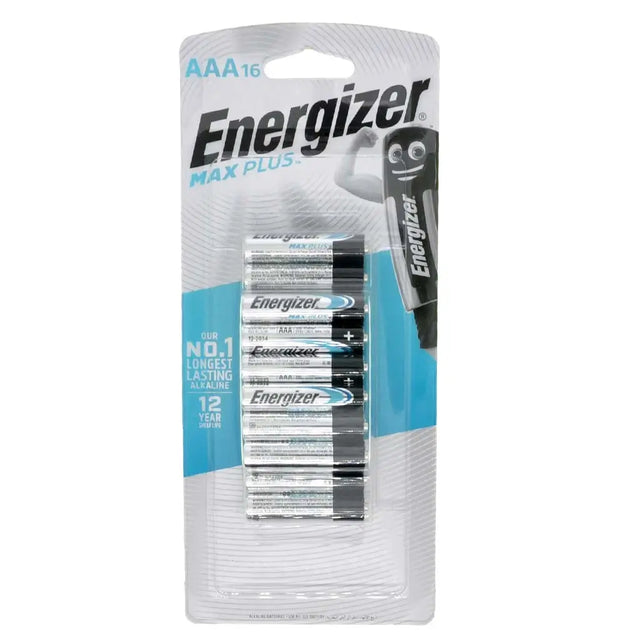 Pack of Energizer AAA batteries on a white background