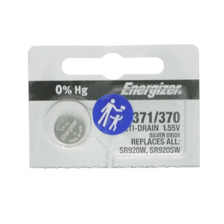 Energizer battery in packaging on a white background