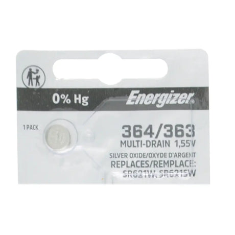 Energizer battery in packaging on a white background