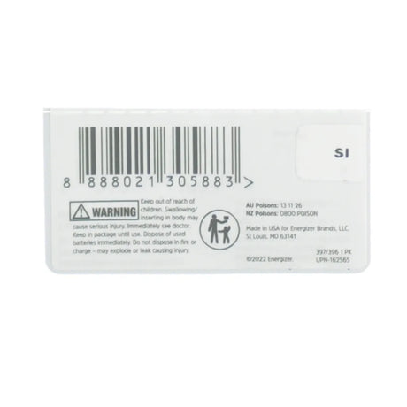 Energizer Silver Oxide Button Cell Battery 1.55V SR726SW