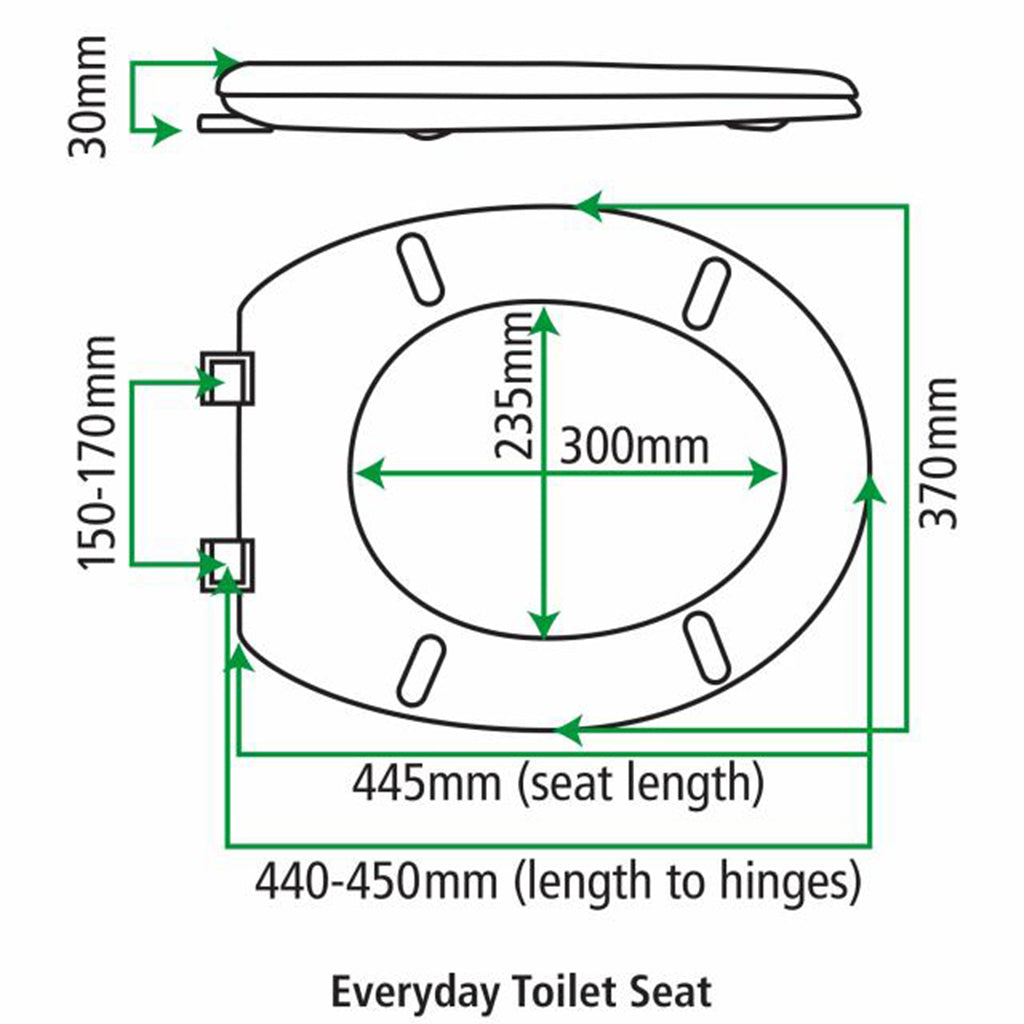 FIX-A-LOO Everyday Toilet Seat White 235770