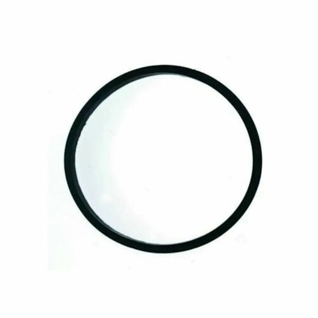 Round black frame on a white background