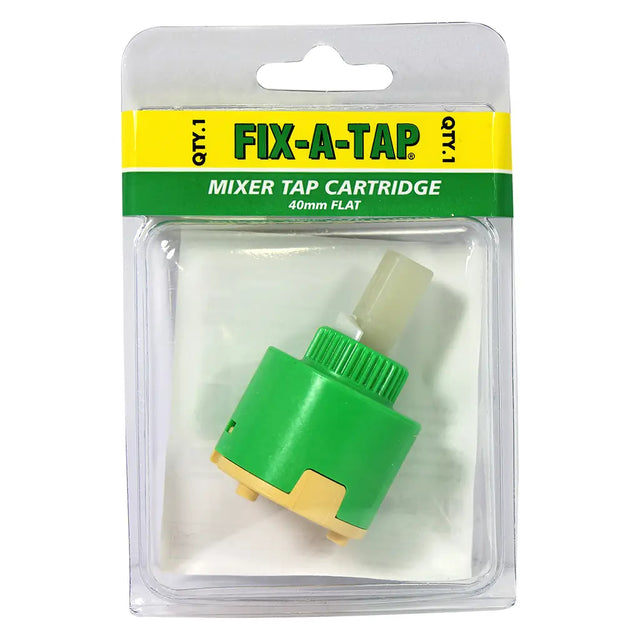 Fix-A-Tap mixer tap cartridge in packaging on a white background