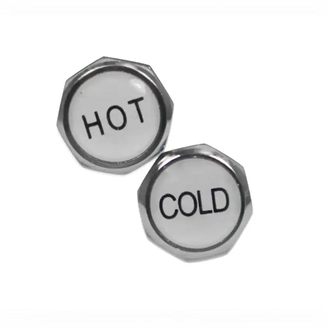 FIX-A-TAP Hot Cold Tap Buttons Chrome Plate 217882