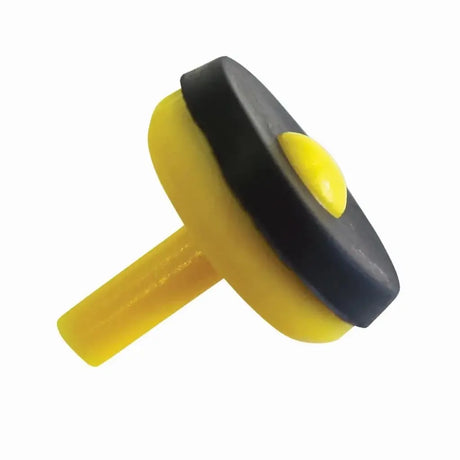 Yellow and black tool on a white background