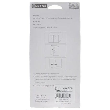 Packaging of Fixon adhesive tape with instructions and branding on a white background