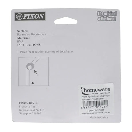 Fixin packaging with instructions and branding on a white background