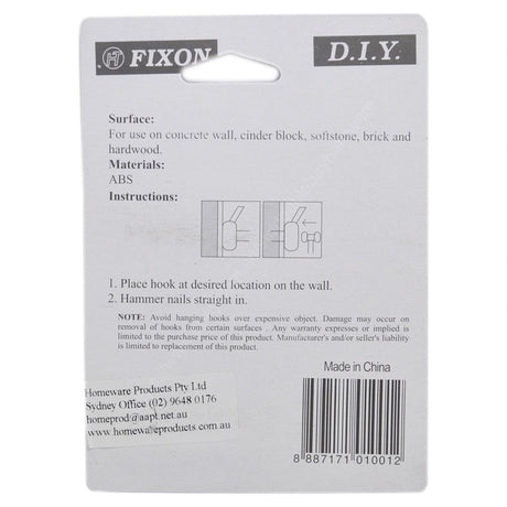 Hardwall Nail Hooks On Concrete Wall