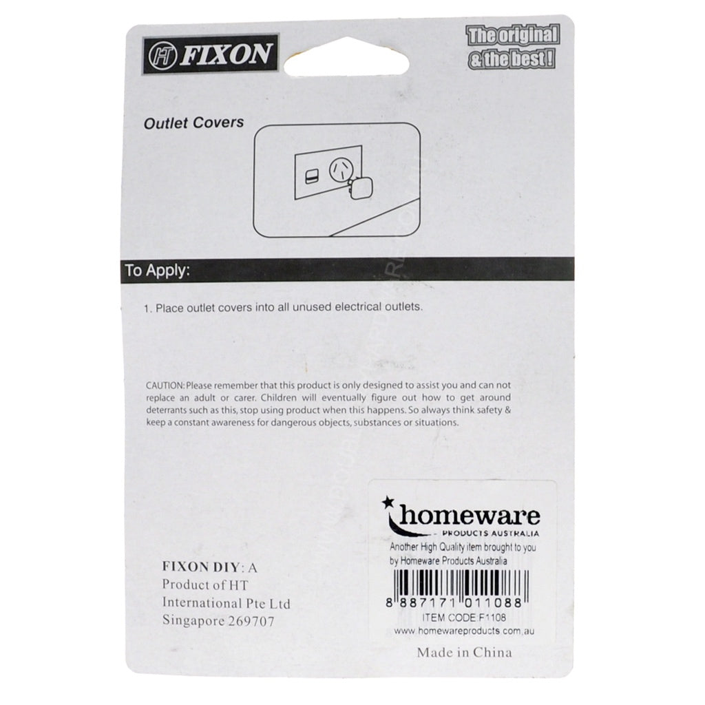 FIXON Power Point Outlet Cover 6Pcs F1108
