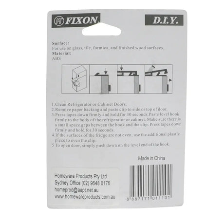 Fixin D.I.Y. product label with instructions and branding on a white background