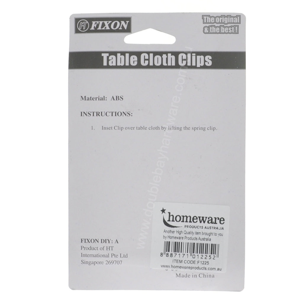 FIXON Table Cloth Clips 4Pcs F1225