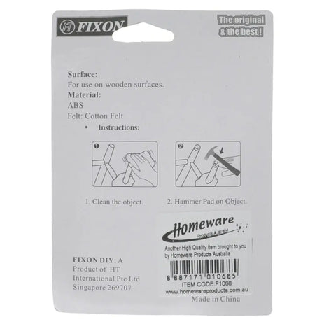 Fixin product packaging with branding and usage instructions on a white background