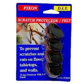 Fixin scratch protector felt pads packaging with blue background