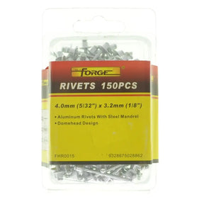 Pack of rivets with Forge branding on a white background