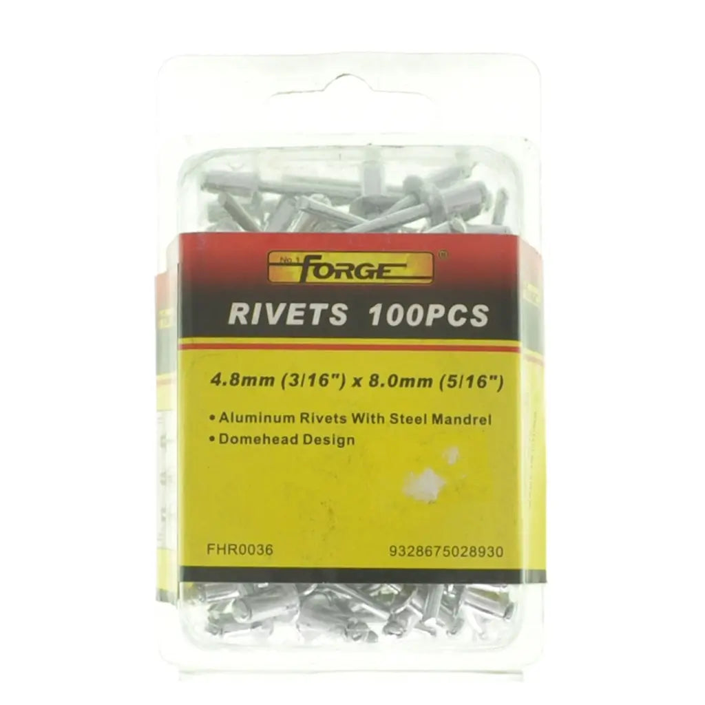 FORGE Aluminum Rivets With Steel Mandrel 4.8mm(3/16