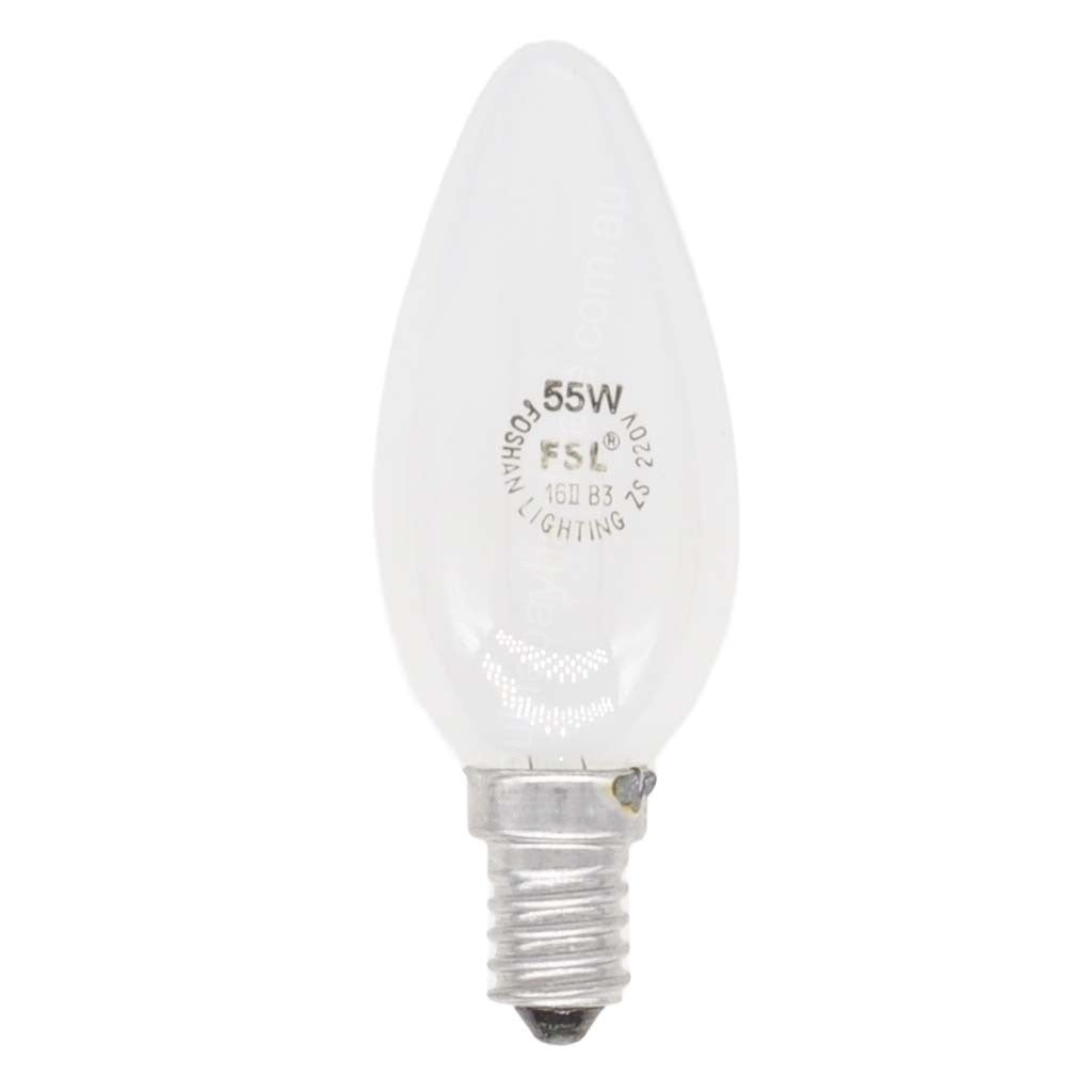 FSL Candle Incandescent Light Bulb E14 220V 55W Frost 2130