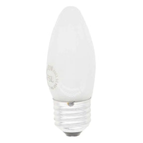 White LED light bulb on a white background
