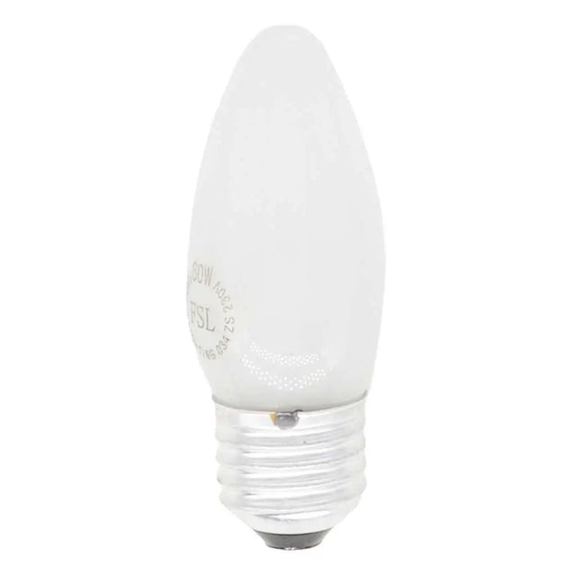 White LED light bulb on a white background