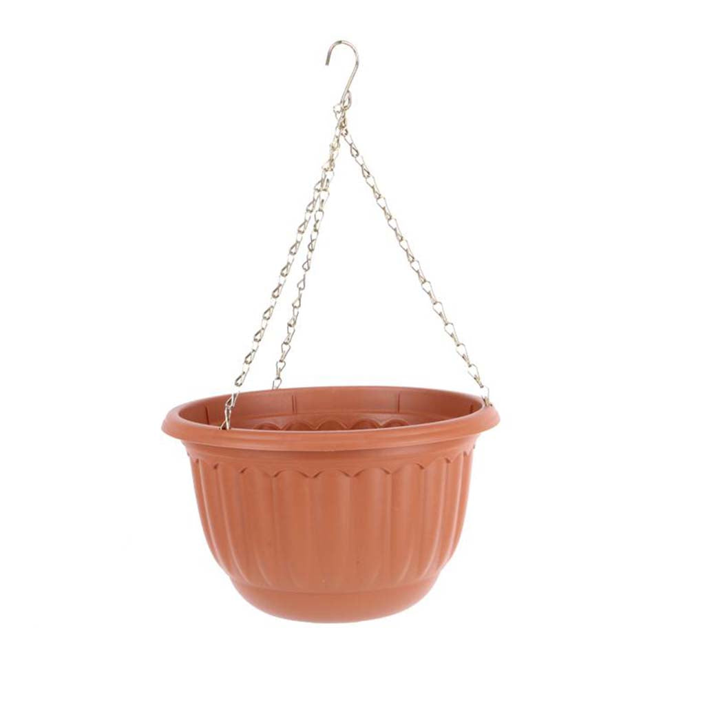 Feldspar Terracotta Plastic Hanging Garden Pot 25cm GAR-126